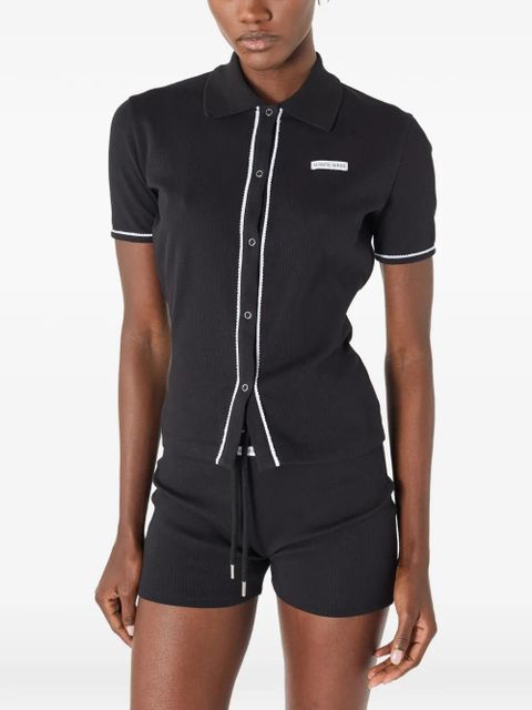 Marine Serre logo-detail shirt - Black