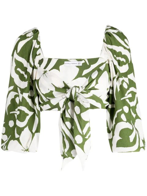 Faithfull the Brand Margherita floral-print crop top - Multicolour - zdjęcie produktu nr 1