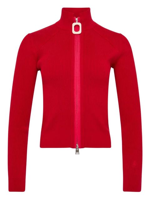 JW Anderson zip-up cardigan - Red - zdjęcie produktu nr 1