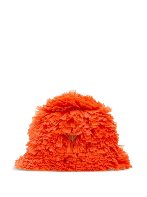 Prada logo-plaque hat - Orange - zdjęcie produktu nr 1