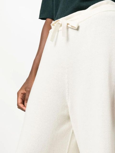 Jil Sander drawstring-waist cashmere trousers - Neutrals
