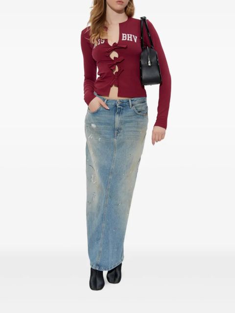 MISBHV bow-detail blouse - Red