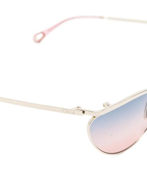Chloé Eyewear cat-eye-frame sunglasses - Gold