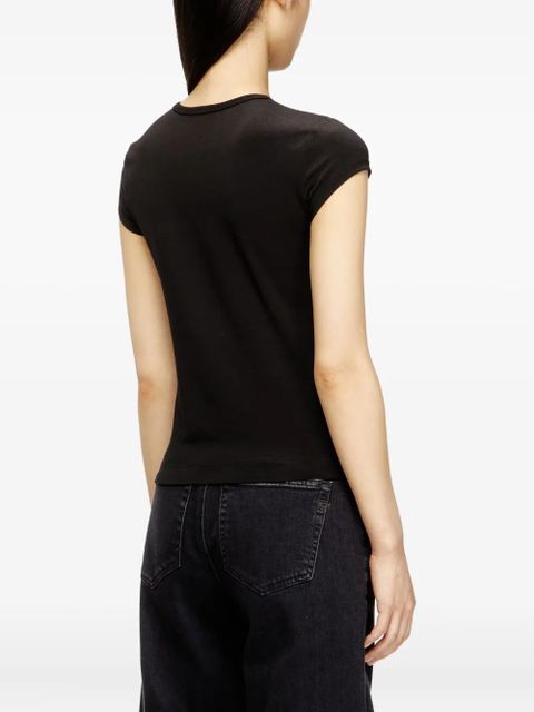 Diesel T-Angie logo-embroidery T-shirt - Black - zdjęcie produktu nr 2