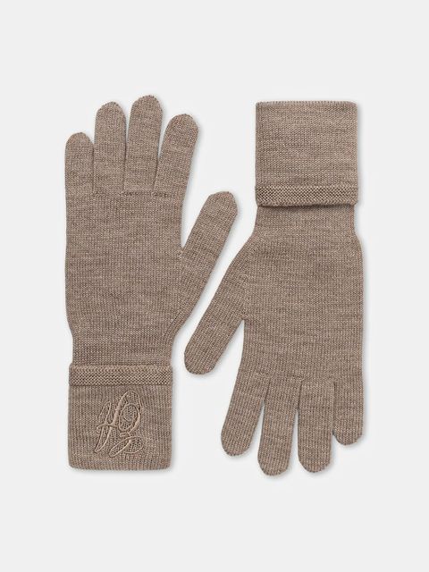 Emporio Armani rękawiczki wełniane damskie kolor beżowy EW003131 AF19993 - zdjęcie produktu nr 1