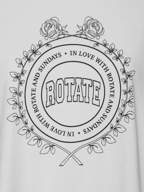 ROTATE BIRGER CHRISTENSEN logo print T-shirt - White