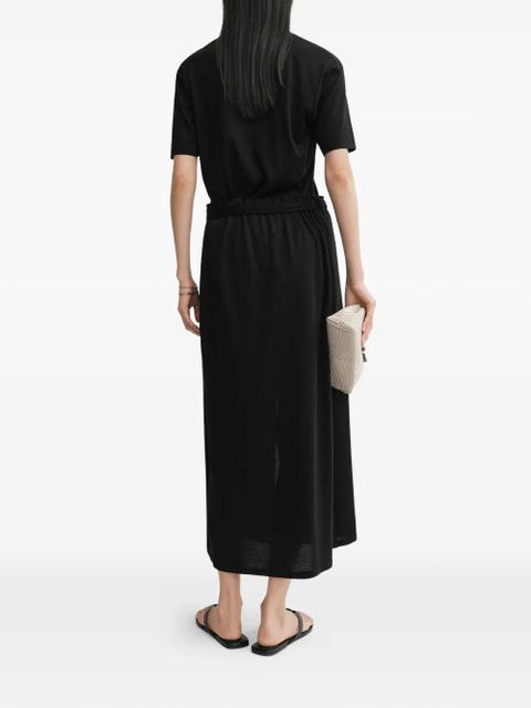 TOTEME wrap-style midi skirt - Black - zdjęcie produktu nr 2