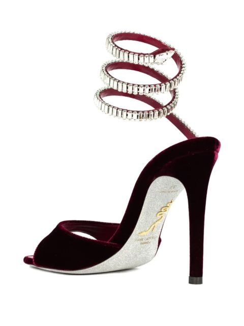 René Caovilla 105mm Cleo Spark sandals - Red