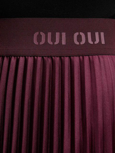 OUI spódnica kolor fioletowy midi rozkloszowana 95398