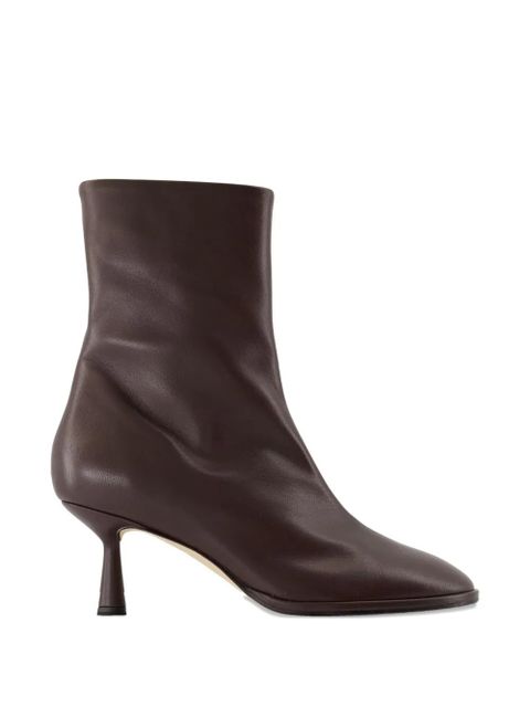 Aeyde 65mm Dorothy leather ankle boots - Brown