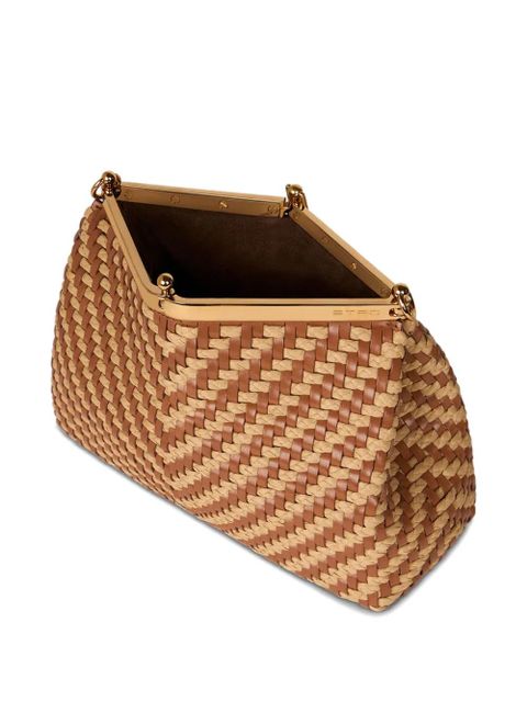 ETRO medium Vela woven-leather shoulder bag - Neutrals - zdjęcie produktu nr 2