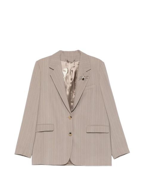 Golden Goose pinstripe embellished blazer - Neutrals - zdjęcie produktu nr 1