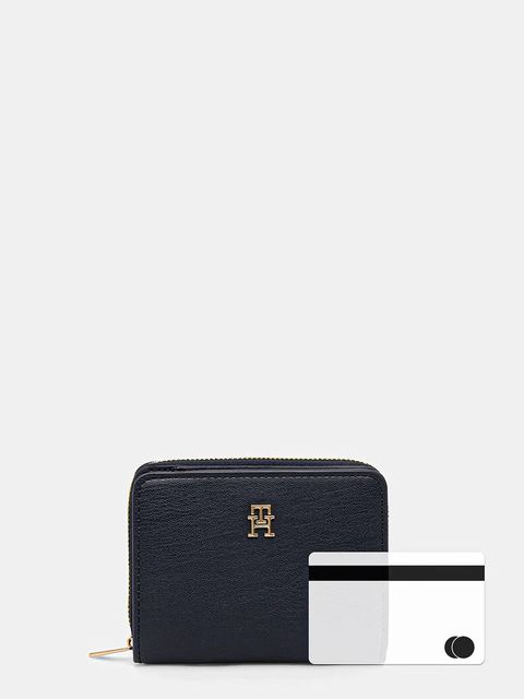 Tommy Hilfiger portfel damski kolor granatowy AW0AW17742