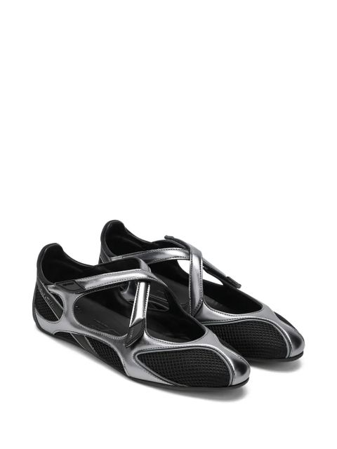 The Attico Floor 01 round-toe ballerina flat - Silver - zdjęcie produktu nr 2