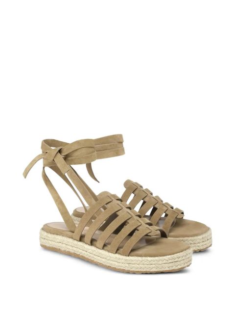 Gianvito Rossi Pompei tie-fastening espadrille - Neutrals - zdjęcie produktu nr 2
