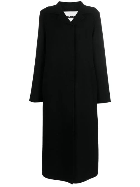 Jil Sander single-breasted cashmere coat - Black - zdjęcie produktu nr 1