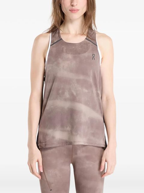 On Running printed performance tank top - Neutrals - zdjęcie produktu nr 1