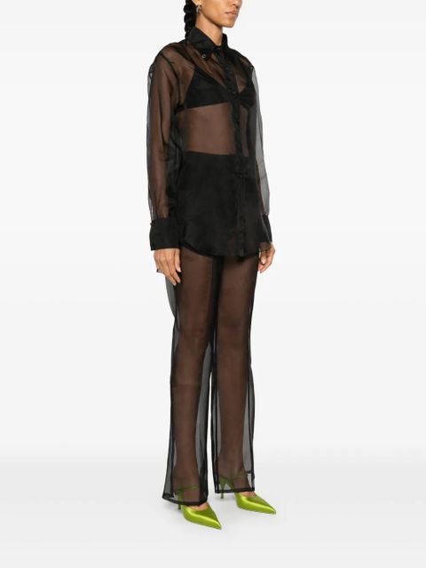 Oséree Organdie shirt - Black