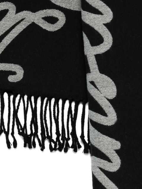 TWINSET fringed scarf - Black