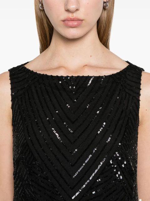 Lauren Ralph Lauren sequined mini dress - Black
