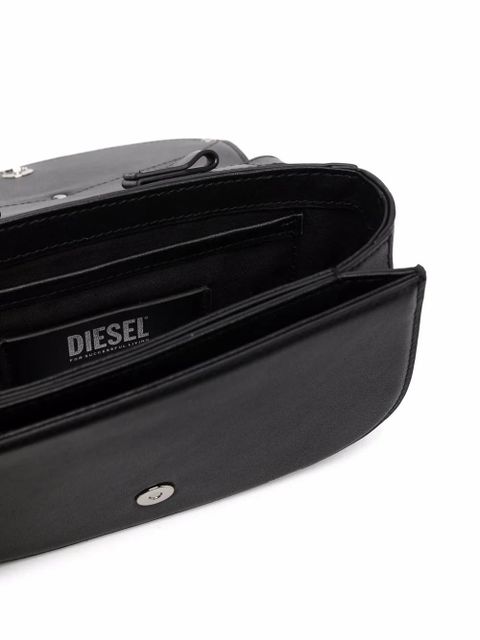 Diesel 1DR leather shoulder bag - Black