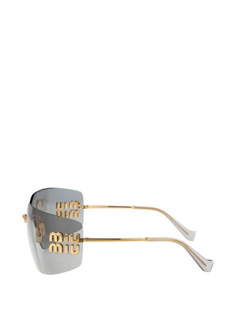 Miu Miu logo sunglasses - Gold