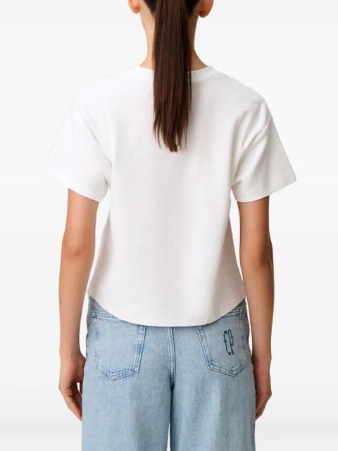 Claudie Pierlot round-neck embroidered T-shirt - White