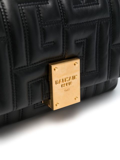 Balmain small 1945 quilted shoulder bag - Black