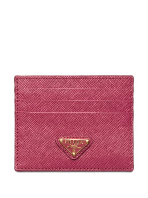 Prada Saffiano leather card holder - Pink