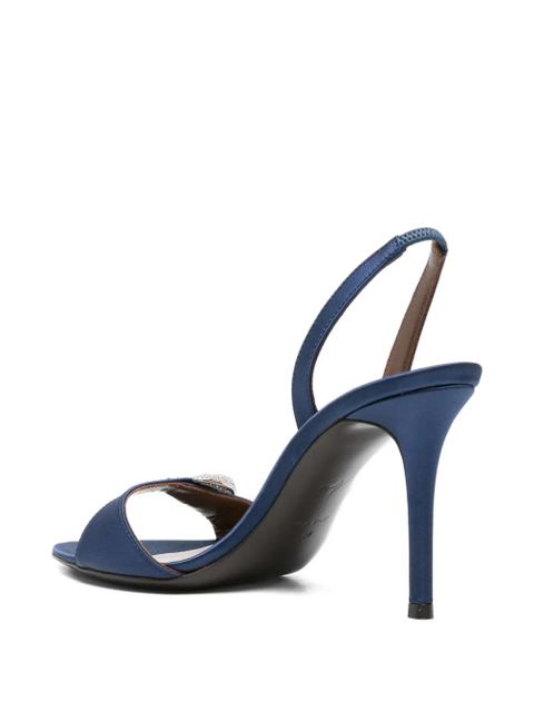 Giuseppe Zanotti 100mm slingback embellished heeled sandals - Blue