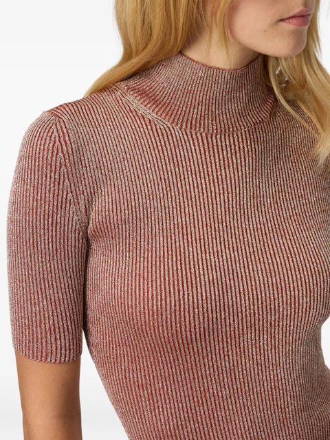 Missoni metallic-effect ribbed-knit top - Pink - zdjęcie produktu nr 2