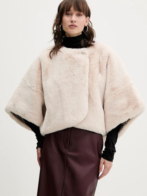 Blugirl Blumarine płaszcz kolor beżowy PF5006.T0300 - zdjęcie produktu nr 1