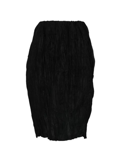 TOTEME crinkled mini skirt - Black - zdjęcie produktu nr 1
