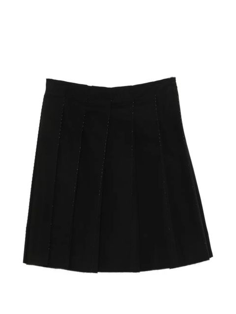TOTEME beaded pleated mini skirt - Black - zdjęcie produktu nr 1