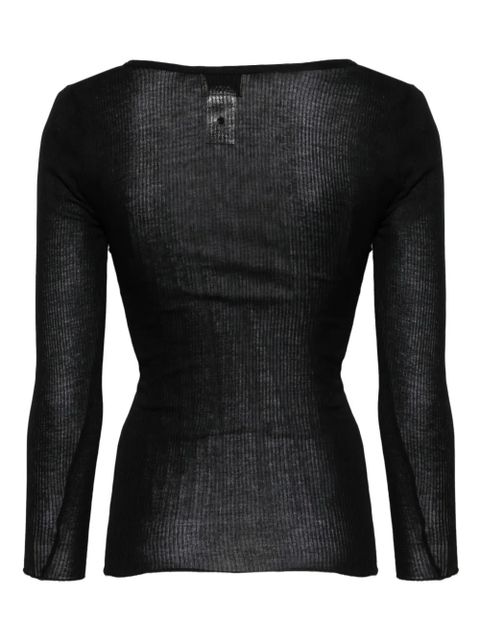 ISABEL MARANT Lamylic Henley top - Black - zdjęcie produktu nr 2
