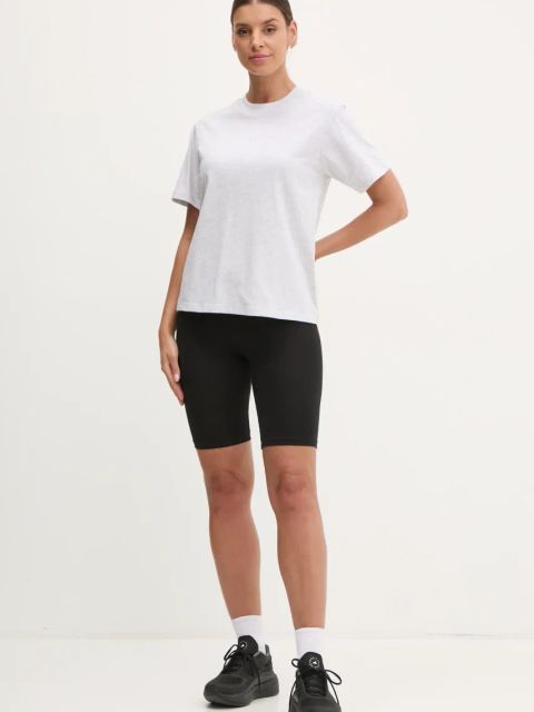 adidas t-shirt bawełniany Essentials damski kolor szary JC5945