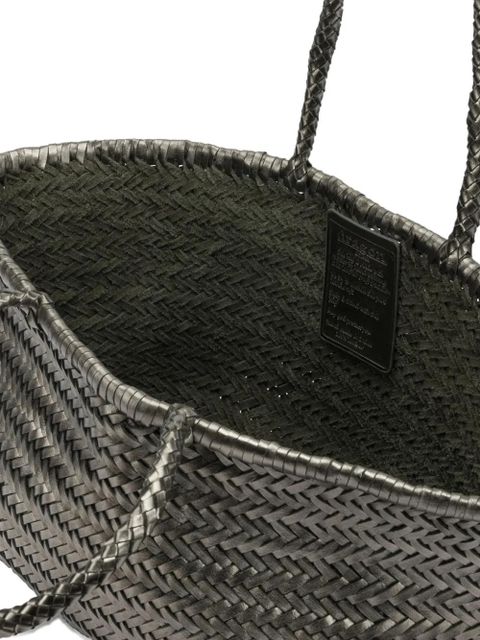 DRAGON DIFFUSION woven-design tote bag - Silver