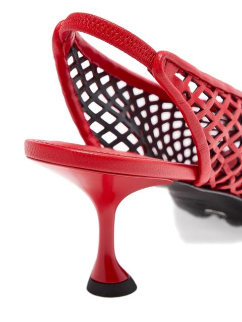 Proenza Schouler perforated slingback pumps - Red - zdjęcie produktu nr 2