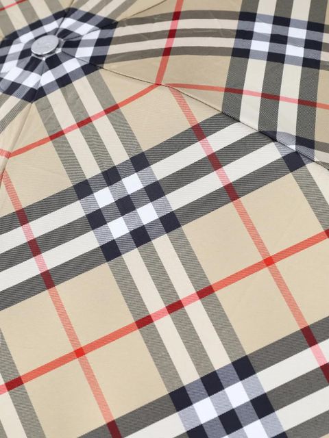 Burberry check print umbrella - Neutrals
