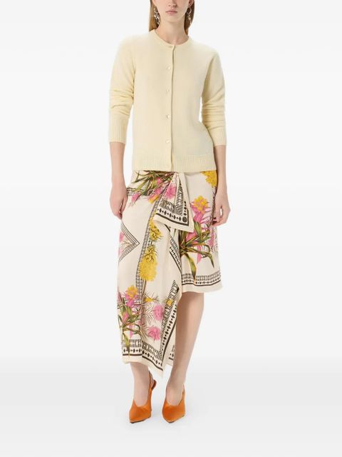 Blumarine strass embroidered cashmere cardigan - Neutrals - zdjęcie produktu nr 2