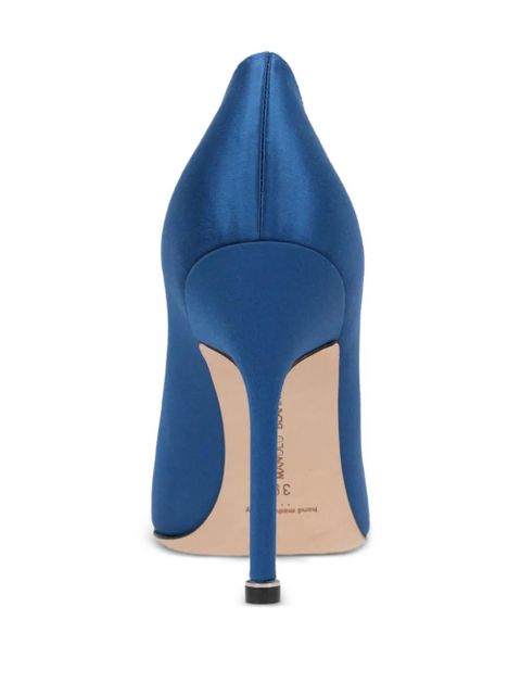 Manolo Blahnik Hangisi 105mm appliqué pumps - Blue