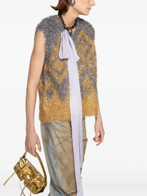 Acne Studios drawstring tote bag - Gold - zdjęcie produktu nr 2