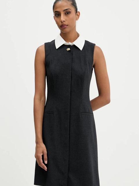 HUGO sukienka kolor czarny mini rozkloszowana 50547212 - zdjęcie produktu nr 1