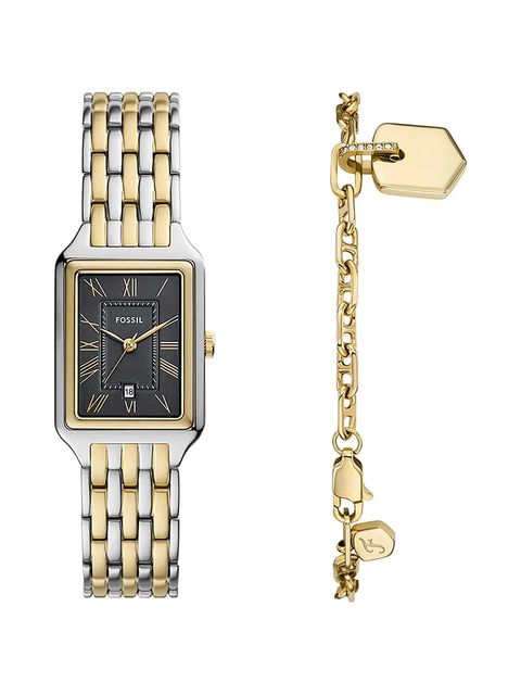 Fossil zegarek i bransoletka kolor srebrny ES5376SET - zdjęcie produktu nr 1