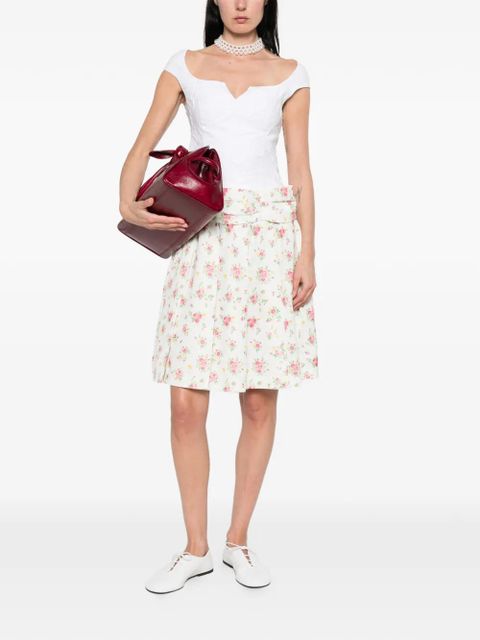 SHUSHU/TONG floral mini skirt - White - zdjęcie produktu nr 2