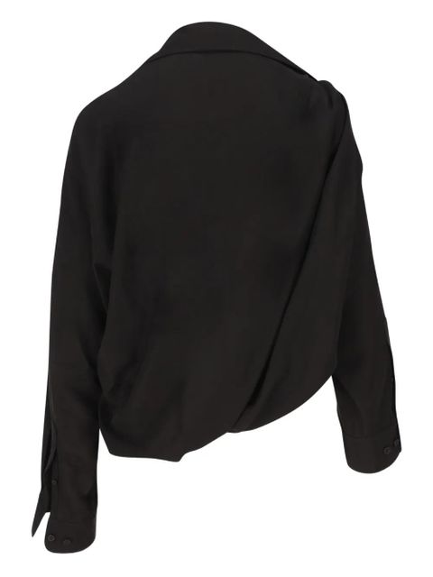 Balenciaga buttoned collared top - Black
