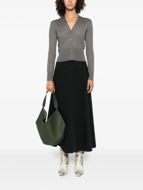 Max Mara ribbed embellished cardigan - Grey - zdjęcie produktu nr 2