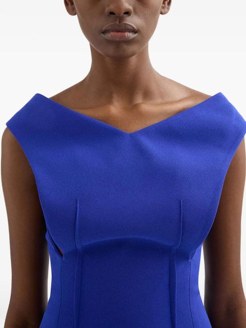 Jil Sander cut-out midi dress - Blue