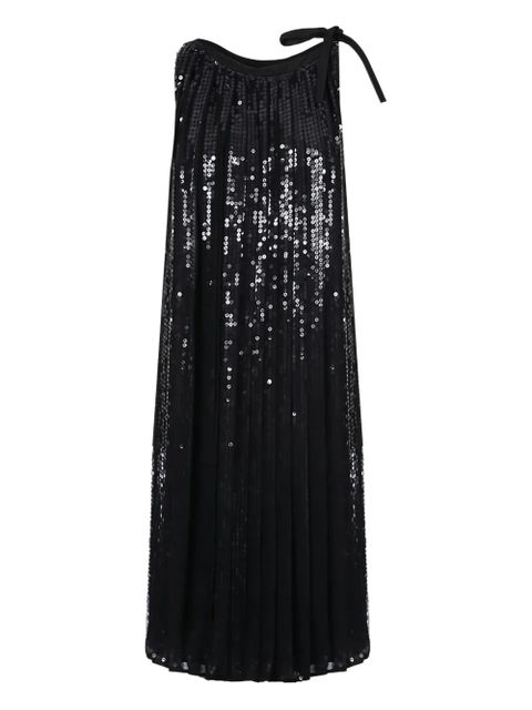 Prada sequin-embellished pleated dress - Black - zdjęcie produktu nr 2