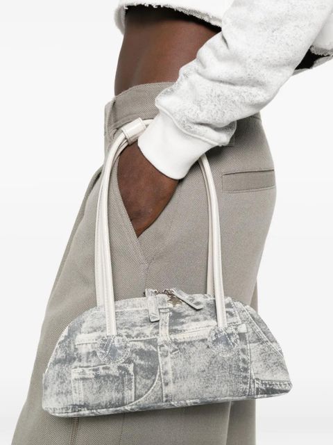 Marge Sherwood printed suede shoulder bag - Grey - zdjęcie produktu nr 2